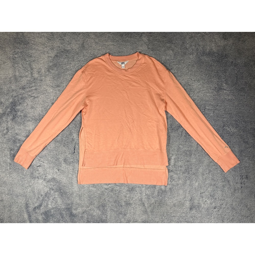 JoyLab Peach Coral High Low Side Slit‎ Sweatshirt Small Modal Blend Pullover